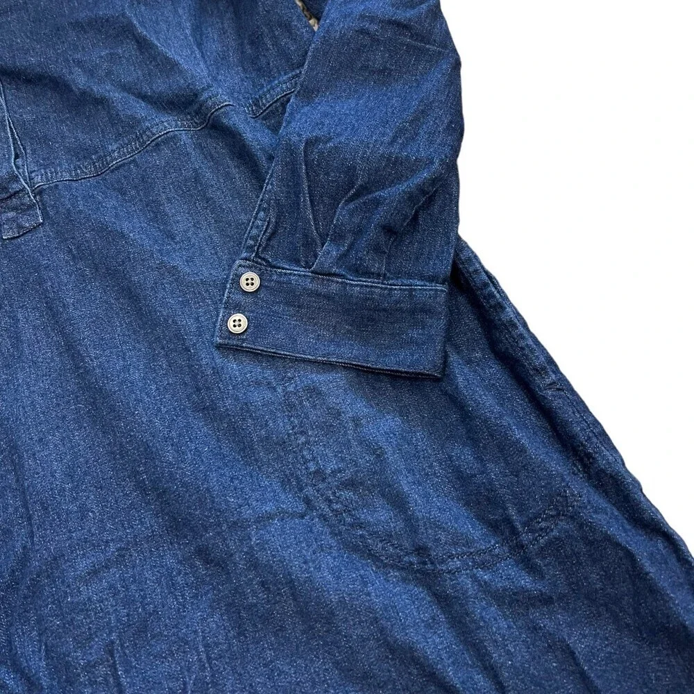 J. Jill Denim Blue Shirt Dress M